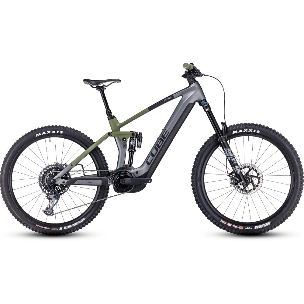 CUBE STEREO HYBRID 160 HPC TM 750 - Carbon Electric Mountain Bike - 2024