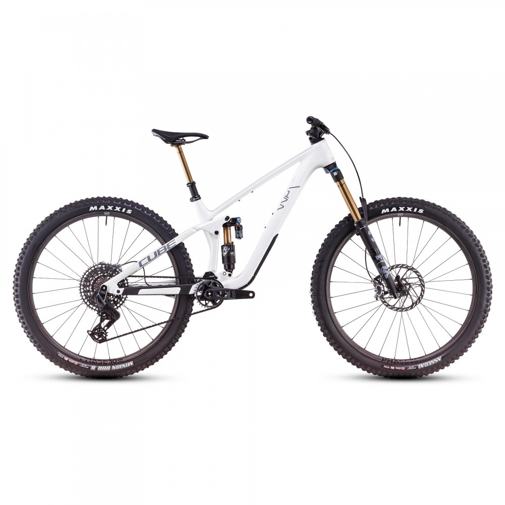 Cube STEREO ONE77 C:68X SLT - 29" Carbon Mountain Bike - 2025 - Metallicwhite / Grey