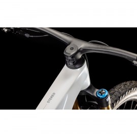 Cube STEREO ONE77 C:68X SLT - 29" Carbon Mountain Bike - 2025 - Metallicwhite / Grey