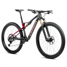 Orbea OIZ M-PRO XT Carbon Mountain Bike - 2025 - Diamond Carbon View (matt) - Cherry Red (gloss)