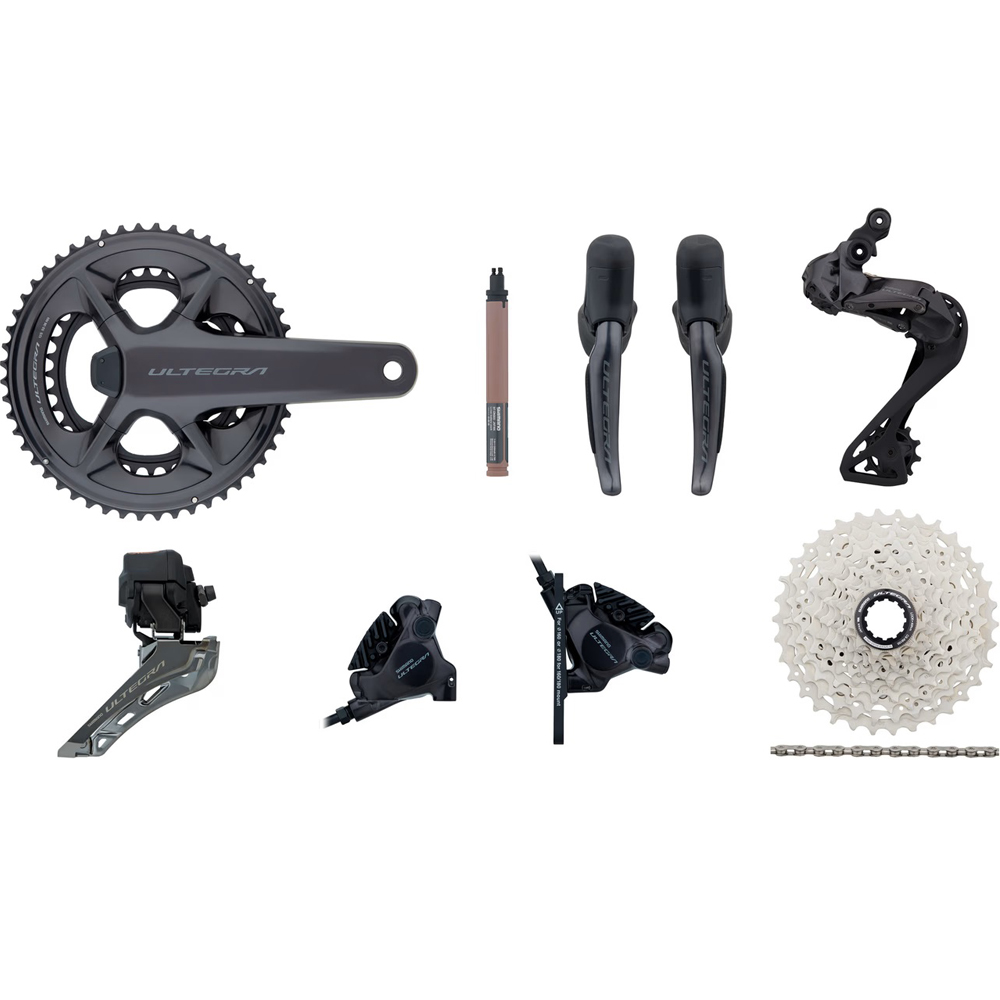 SHIMANO Ultegra DI2 R8150 2x12 36-52 Power Meter Groupset W/ Disc Brake